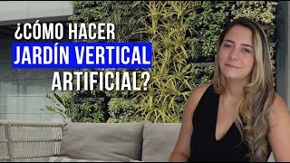How to make an artificial vertical garden How to make an artificial vertical garden