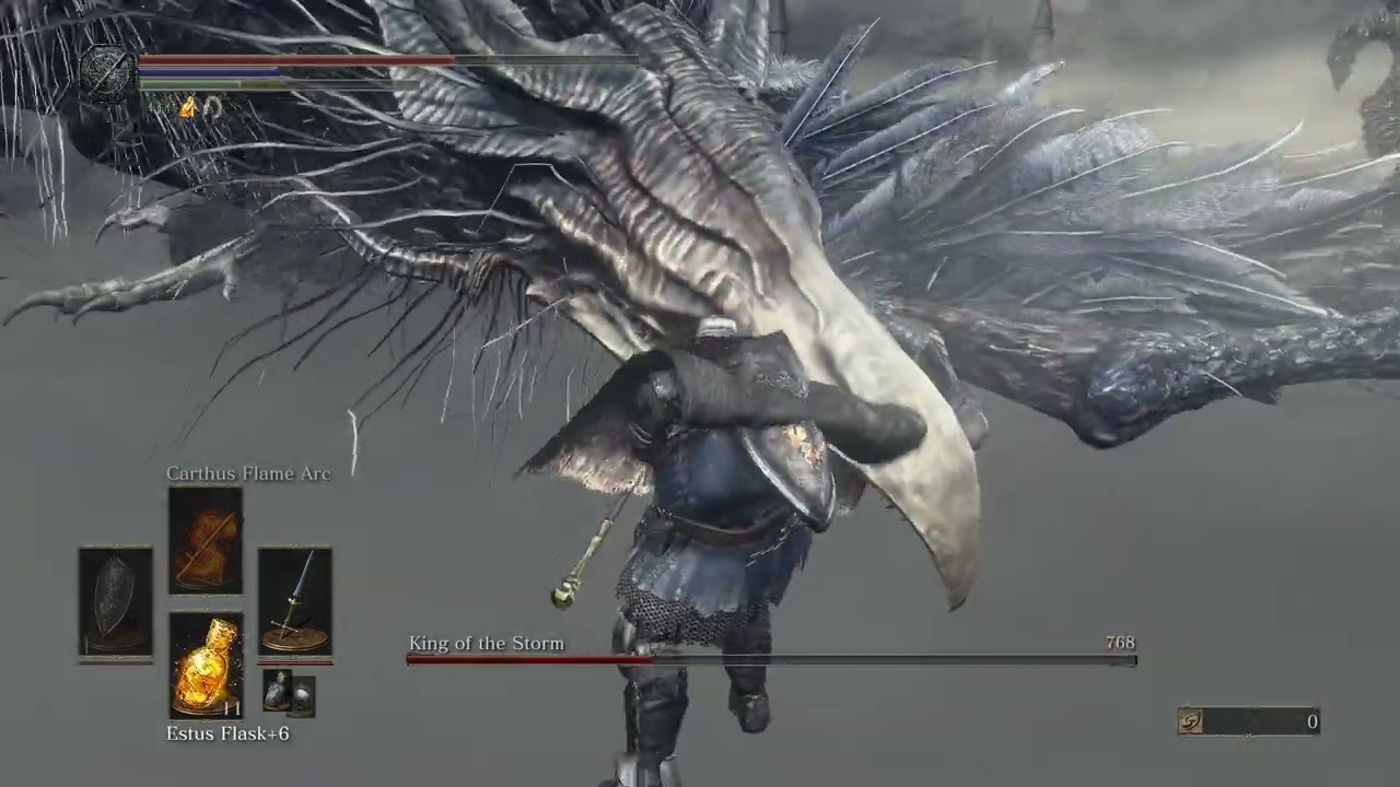 Average Elden Ring Player fights the Nameless King from Dark Souls 3