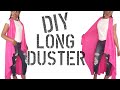 DIY How To Make Long Cardigan No Sew