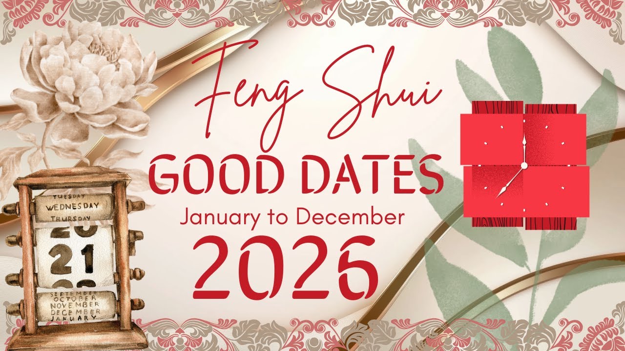 FENG SHUI Lifestyle | January to December  2026 Good Dates Guide