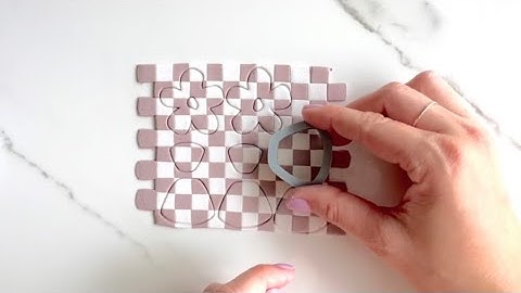 How to Create Checkered/Gingham Patterned Polymer Clay Earrings; Clay Tutorial with Tips and Tricks