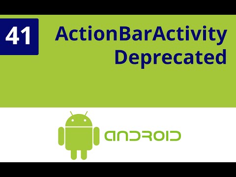 Capítulo 41 - ActionBarActivity Deprecated