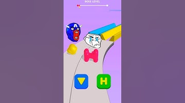 Troll Challenging Blob Shifter Race 3D Level - Boss #gaming #youtubeshorts #gameplay #shortsfeed