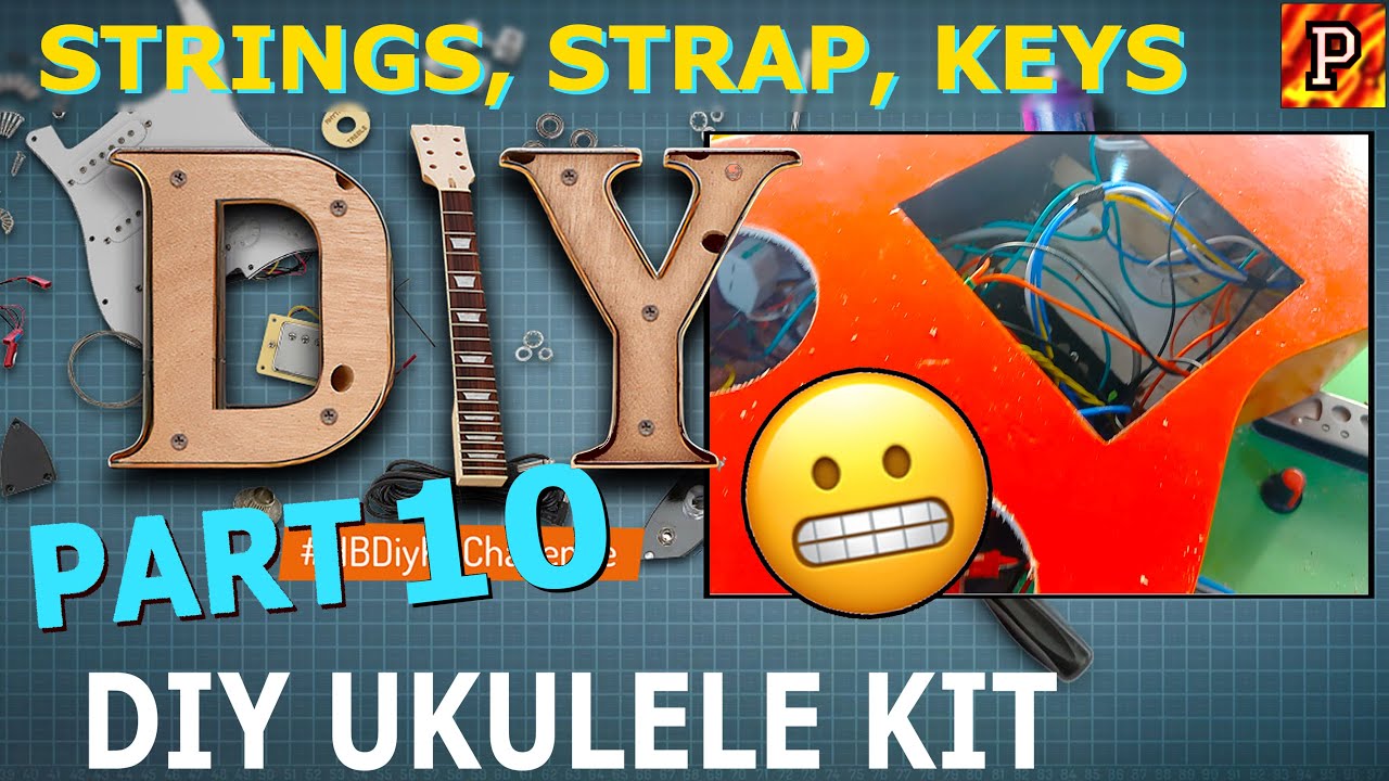 HB DIY Ukulele KIT-10: Strings & Strap, Keys & Pots #HBDiyKitChallenge