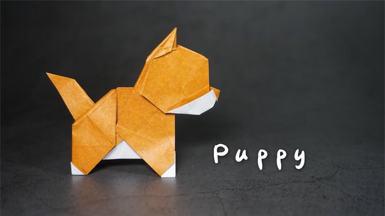 Origami Tutorial: Puppy (Haruka Hashimoto)｜Hello Malinda