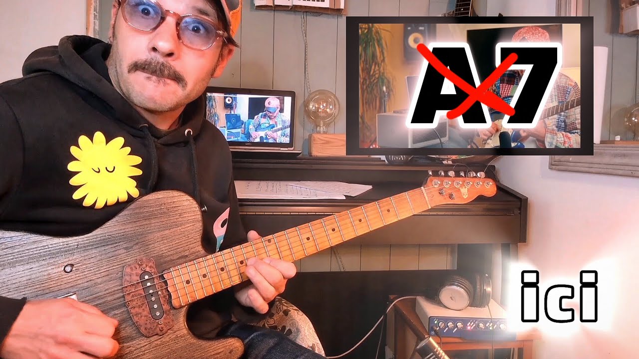 Une grille OUT sur un BLUES en MI 