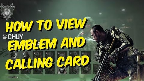How To View All Calling Cards & Emblems Showcase Modern Warfare 2 (MW2)