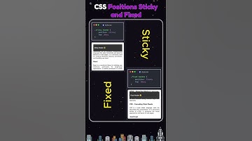 CSS Position Sticky and Fixed! #shorts #webdevelopment