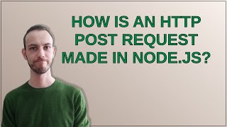 How is an HTTP POST request made in node.js