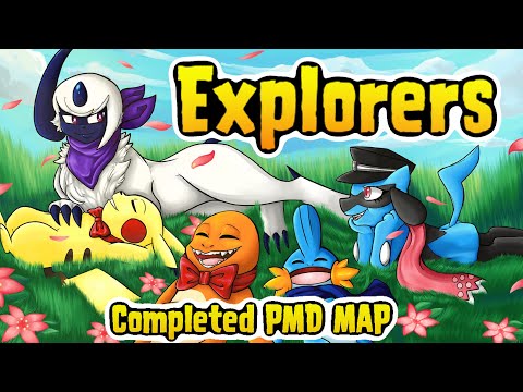 EXPLORERS - Completed Pokemon Mystery Dungeon MAP