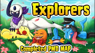 Explorers - Completed Pokemon Mystery Dungeon Map