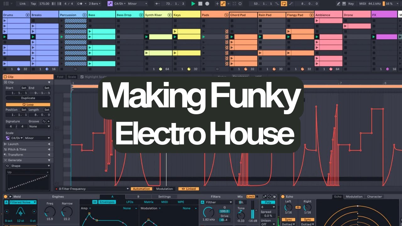Making Funky Electro House (Like Kolter, B.Love, Sweely)
