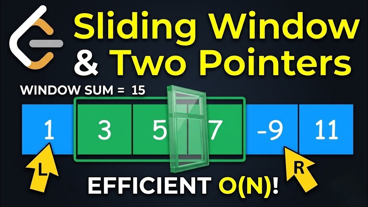 Sliding window || Two pointers || Binary search || DSA - YouTube