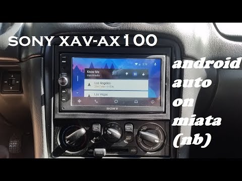 Sony XAV AX100 on a Miata NB (Install)