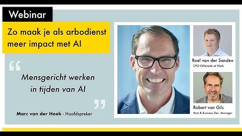 Webinar Zo maak je als arbodienst meer impact met AI