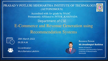 Ecommerce and Recommendation systems