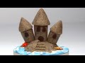 Lets Make a Sand Castle 🏰 BUILD WITH JASON 👷‍♀️ Play-Doh SQUISHED Videos 🌈