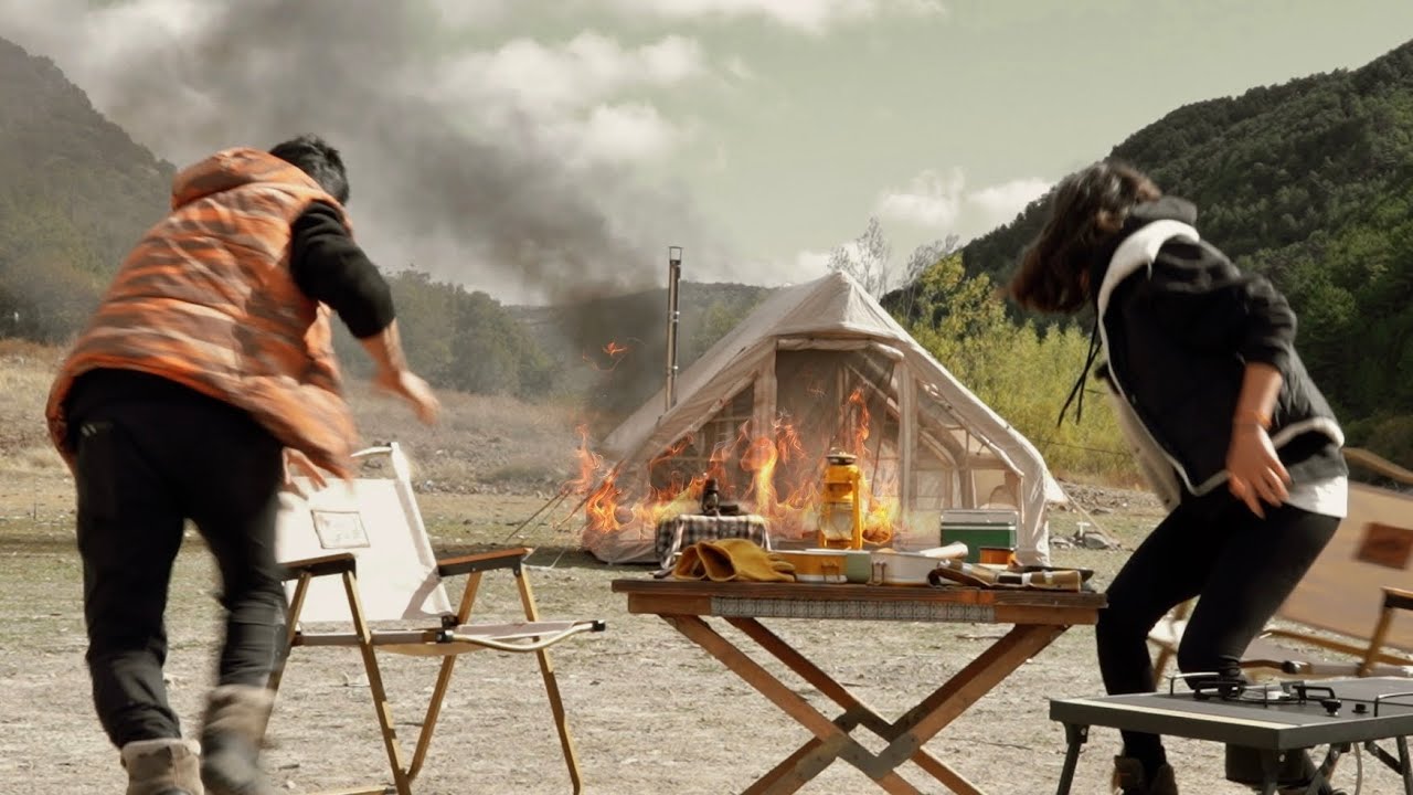 НАША ПАЛАТКА СГОРЕЛА В ЛАГЕРЕ!