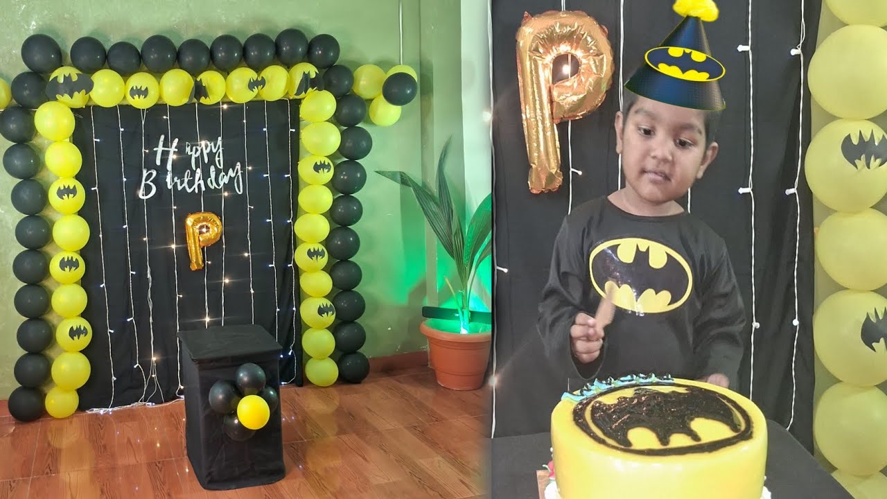 Batman theme party padam's third birthday enjoying with you 