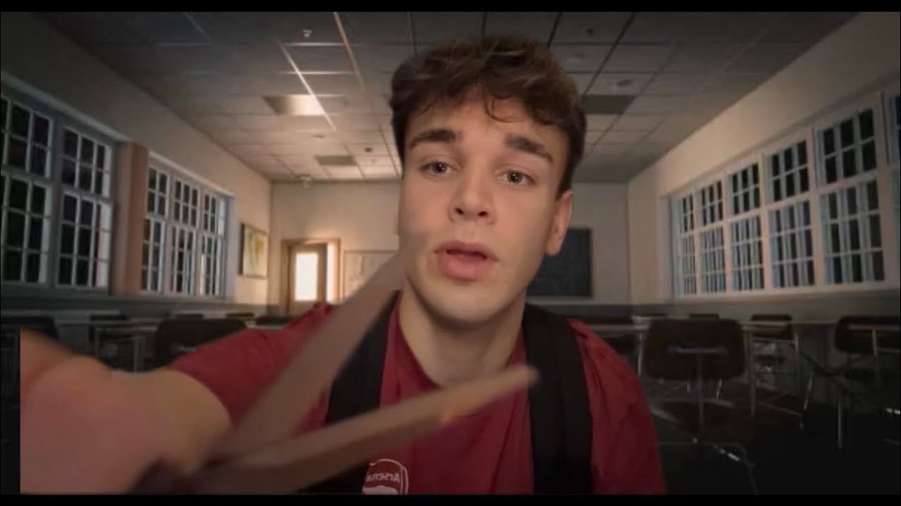 ASMR Boy in the Back of The Class plays with Your Hair