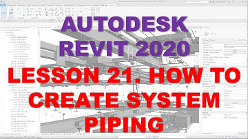 REVIT MEP 2020 - STEP BY STEP TUTORIAL 21 - HOW TO CREATE SYSTEM PIPING