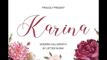 Karina Script Font [Free Download]