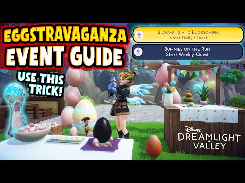 Eggstravaganza Easter Event FULL GUIDE in Disney Dreamlight Valley 2024. Genius Trick!