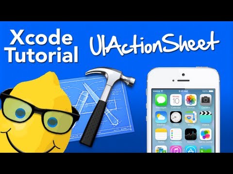 XCode 4 Tutorial UIActionSheet With Actions - Geeky Lemon Development