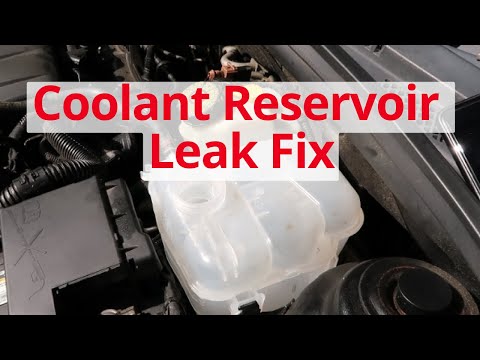Coolant Reservoir Leak Fix - YouTube