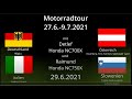 Motorradtour 2021 - Teil 2 Deutschland, Österreich, Italien, Slowenien