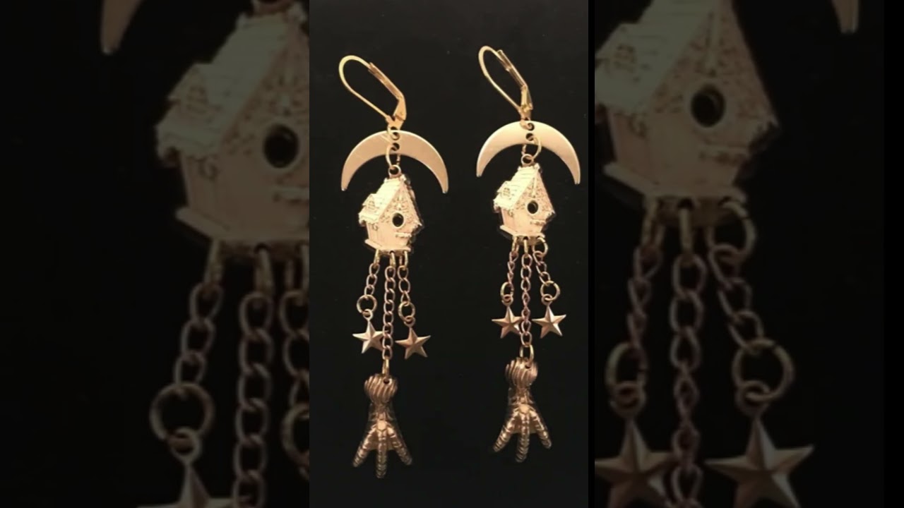 Artisan Created Baba Yaga Earrings – A Fun Reimagination of Baba Yaga in Space 🚀 