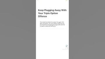 Keep Plugging Away With Your Triple Option Offense #shorts #flexbone #veer #army #navy #airforce