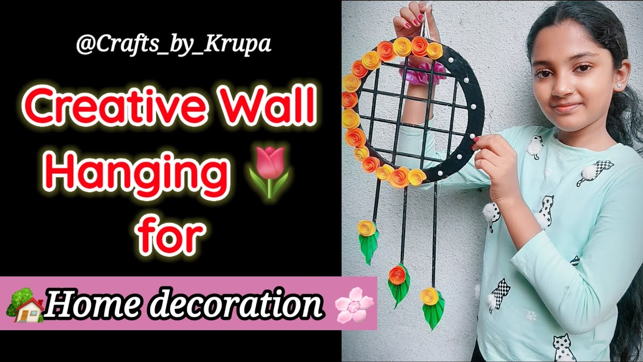 Creative Wall Hanging ideas for home decor / craft ideas/ paper crafts ...