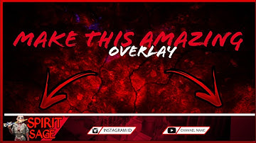 How to make amazing animated overlay on android using PSCC and kinemaster.