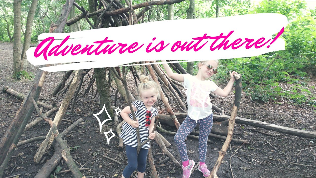 Building dens in the woods woodland walks summer holidays days