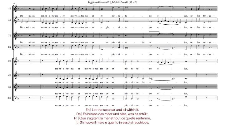 R. Giovannelli | Jubilate Deo [ 8; La Grande Chape...