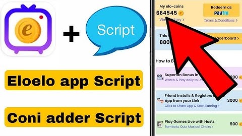 Eloelo app new Script | eloelo app unlimited coni add script | Eloelo app coni adder Script