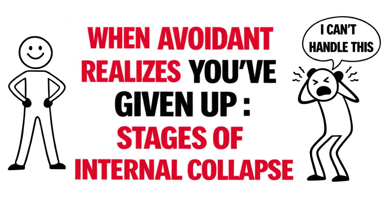 When the Avoidant Realizes You’ve Given Up : The 4 Stages of Internal ...