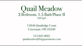 Quail Meadow - 2 Bedroom, 1.5 Bath Phase 2 930SqFt