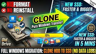 Windows Clone Kaise Karein? Purani SSD se Nayi SSD mein Sab Kuch Transfer Karein (Full Guide) #viral