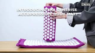 Generise Acupressure Mat with Pillow and Bag