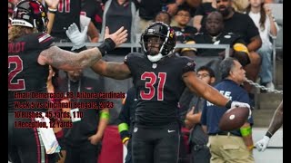 Emari Demercado Week 5 Every Run, Target, and Catch Arizona Cardinals vs Cincinnati Bengals NFL 2023