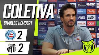 COLETIVA CHARLES HEMBERT | AO VIVO | Bahia x Santos - Brasileirão 2026