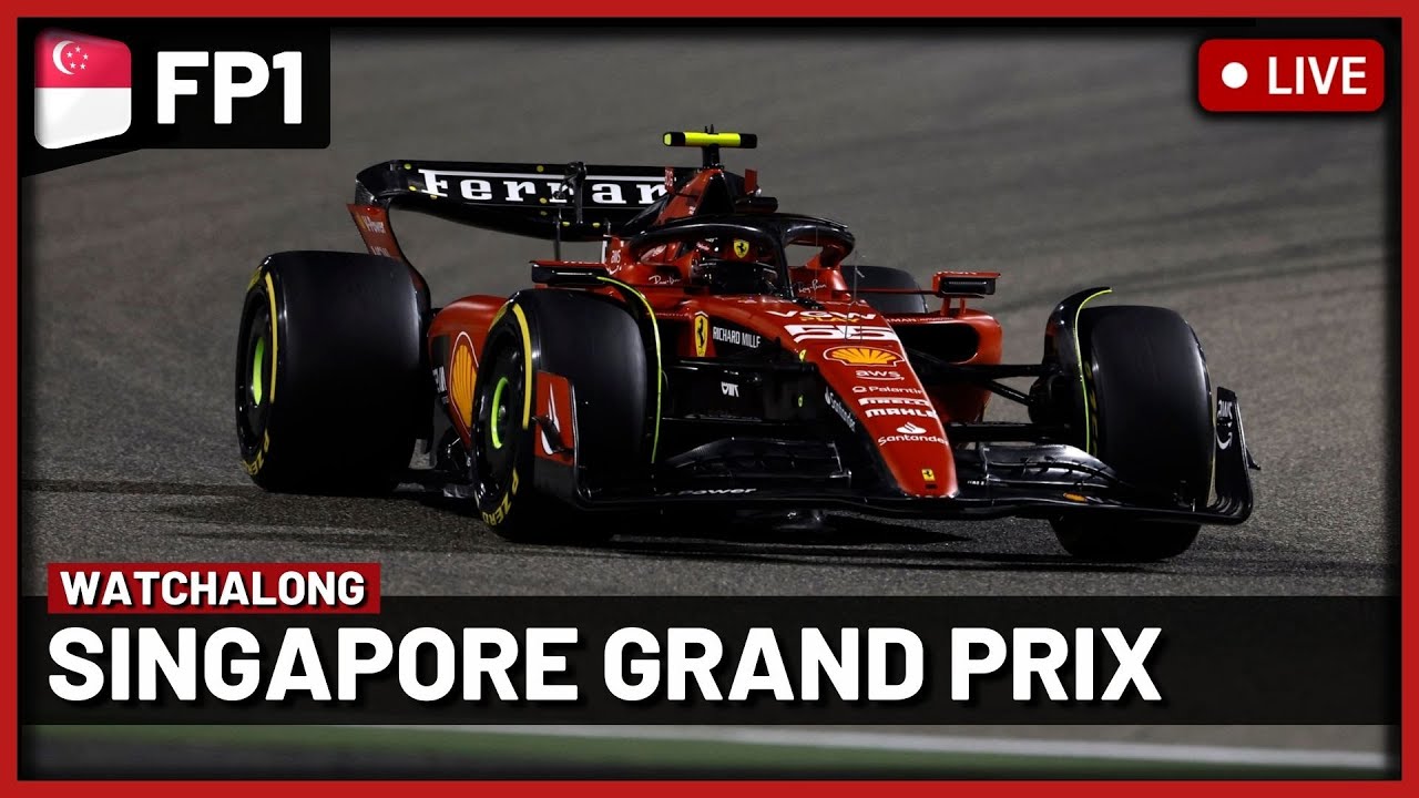 F1 Live - Singapore GP Free Practice 1 Watchalong Live timings + Commentary