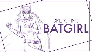 SKETCHING BATGIRL