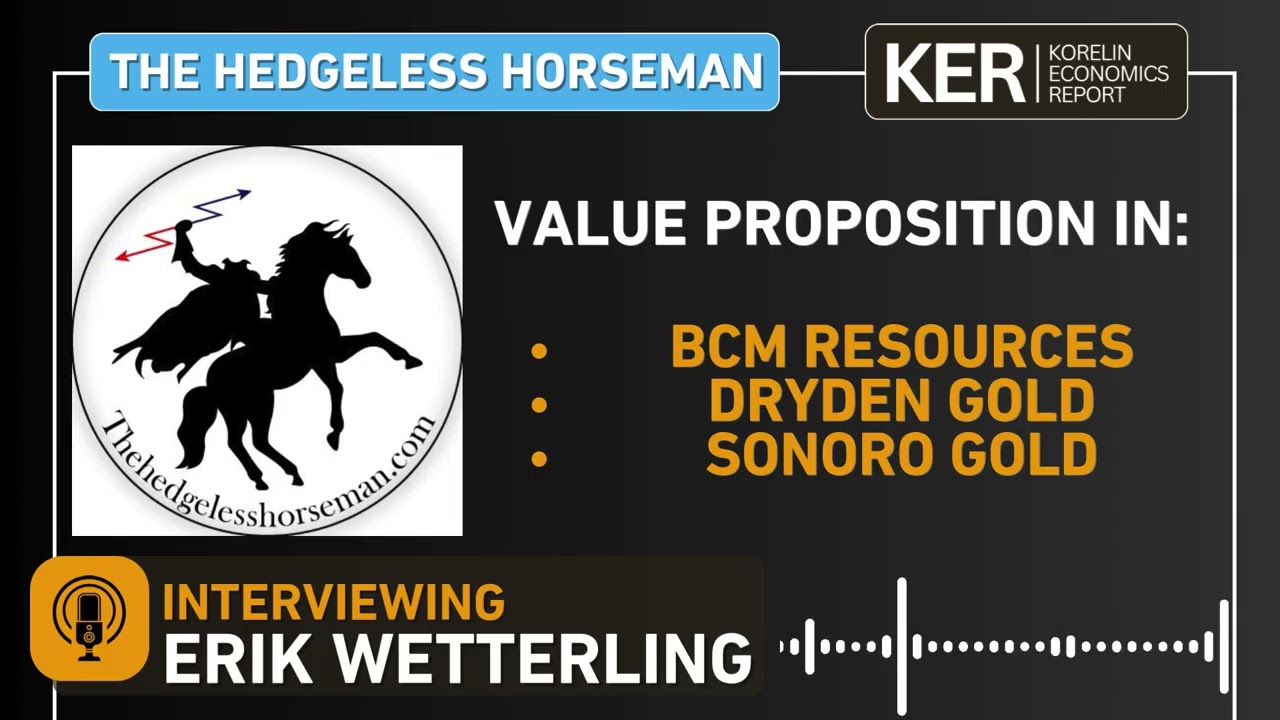 Erik Wetterling – Value Proposition In BCM Resources, Dryden Gold, and Sonoro Gold