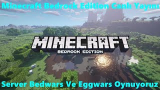 Minecraft Bedrock Edition Server Bedwars Ve Eggwars Shorts Canlı Yayını Takipçilerle Oynuyoruz #8 P2