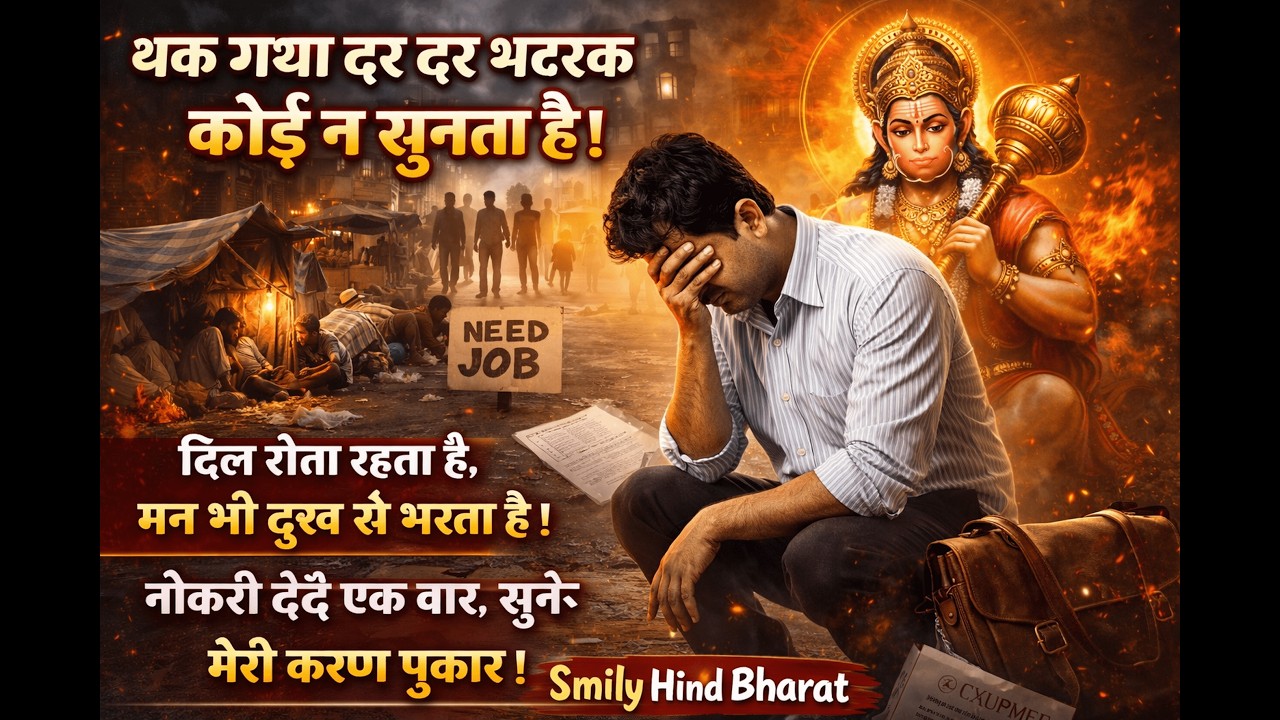 अब तक का सबसे ज़्यादा दर्दभरा शिव भजन🙏 सुनके मेरी करुण पुकार, नौकरी दे दो भोलेनाथ| Smily Hind Bharat