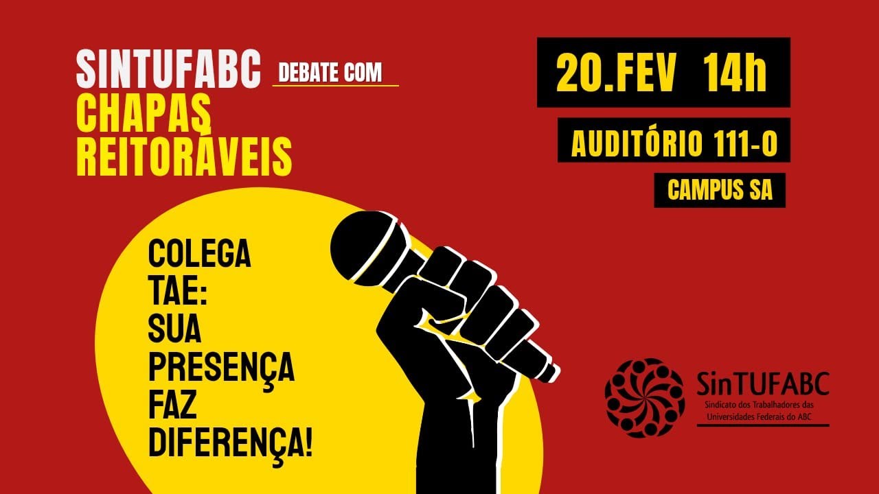 SinTUFABC | Debate com as chapas reitoráveis