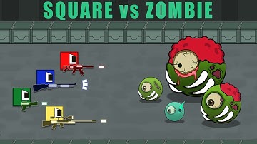 SQUARES vs ZOMBIES: Shoot or Be Eaten!